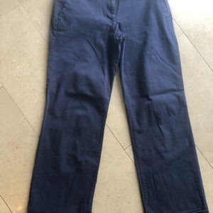 J. Crew Woman's Navy blue stretch chinos -City fit